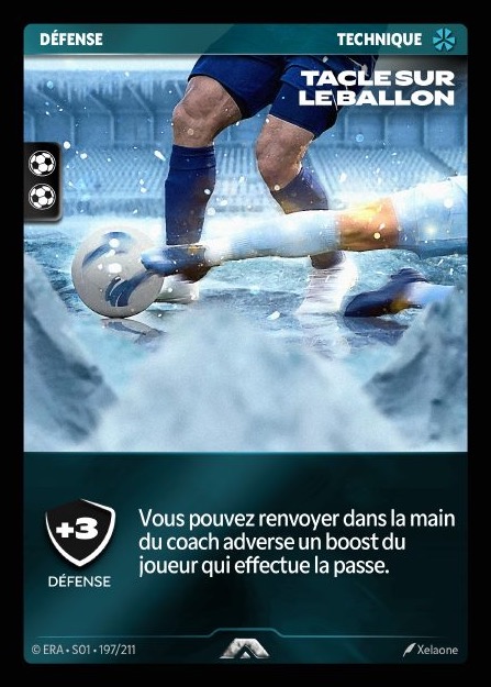 Tacle sur le ballon